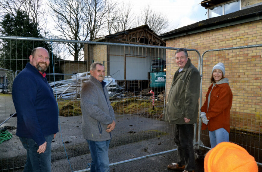 It’s out with the old as village hall is demolished