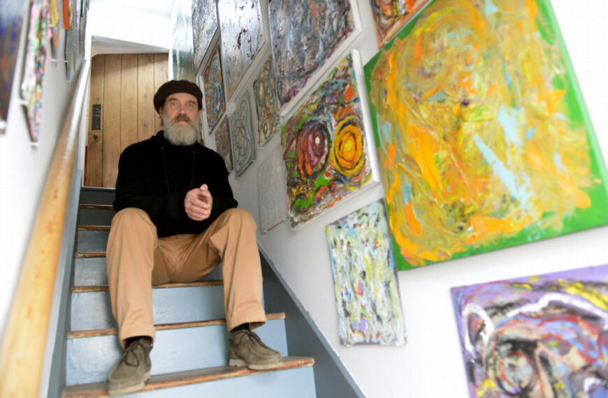 David’s art finding peace comes home