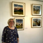 Vibrant landscapes shaped in felt