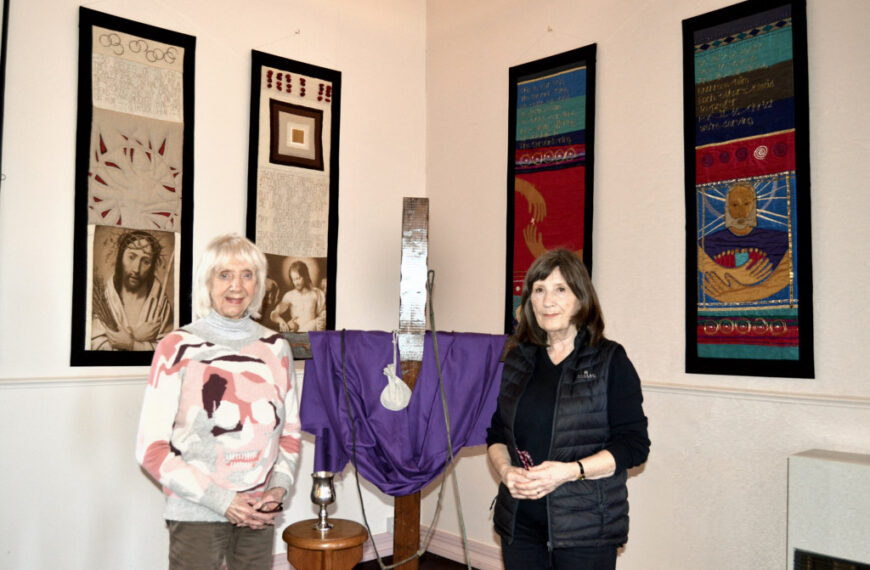 Banner headlines for a unique display at chapel