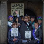 Suffragettes’ promote the importance of voting