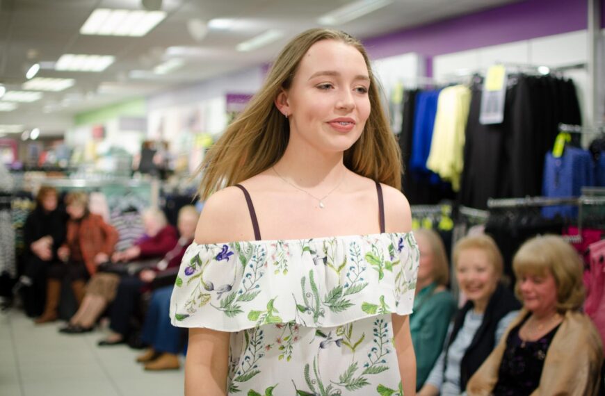 On the catwalk in aid of little Ryan Chidzey’s fundraising appeal