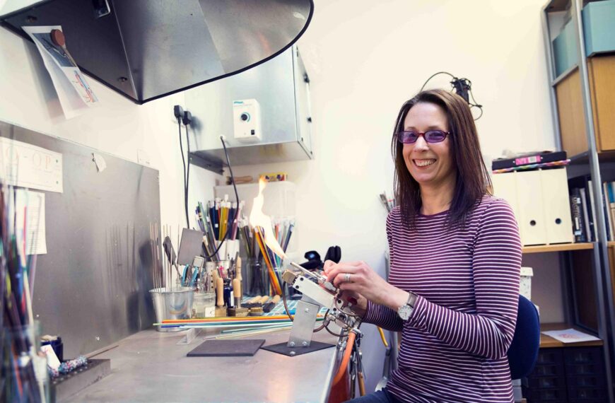 Glass act Suzanne takes her place at annual craft market