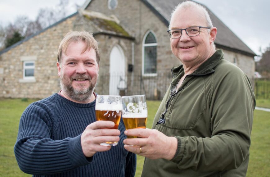 Villagers who lost their much-loved pub open their own local in a chapel