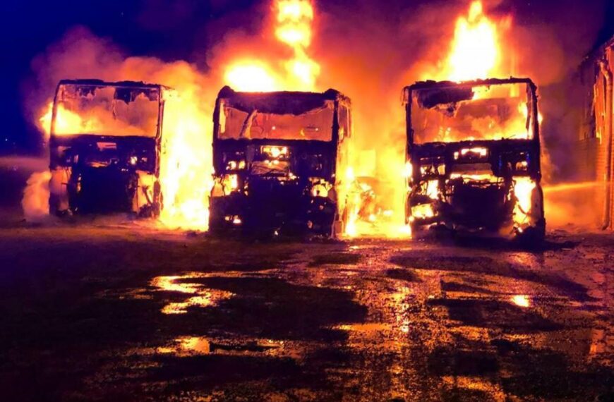 Probe into blaze at Teesdale transport firm