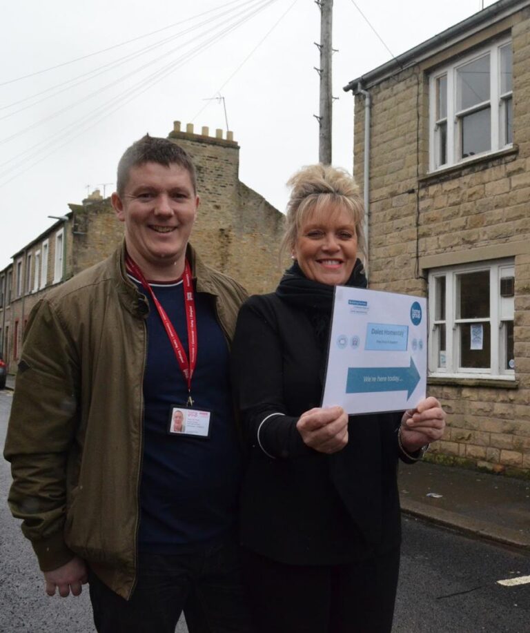 Spreading the word that free advice is on offer in Barnard Castle