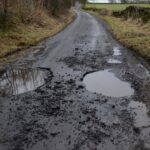 Fury at huge pot holes on rural…