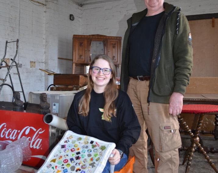 Dad and daughter set up collectibles shop