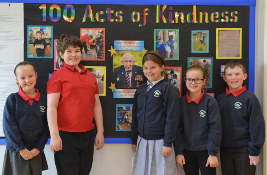 Barney pupils’ 100 acts of kindness