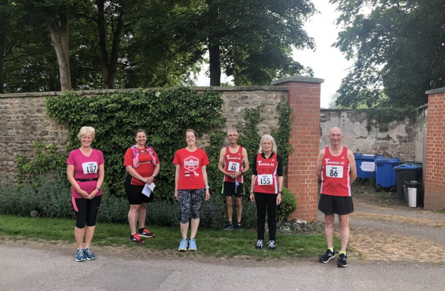 Athletes enjoy a run around Kiplin Hall