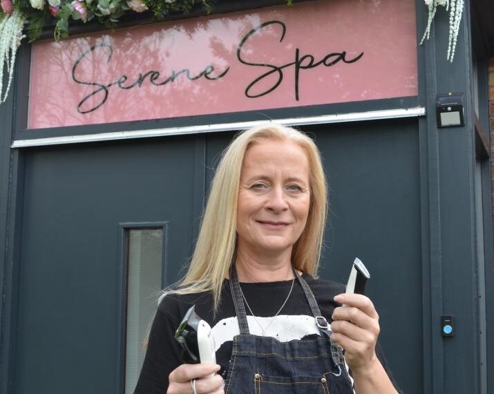 After the chop, Marj retrained as a barber