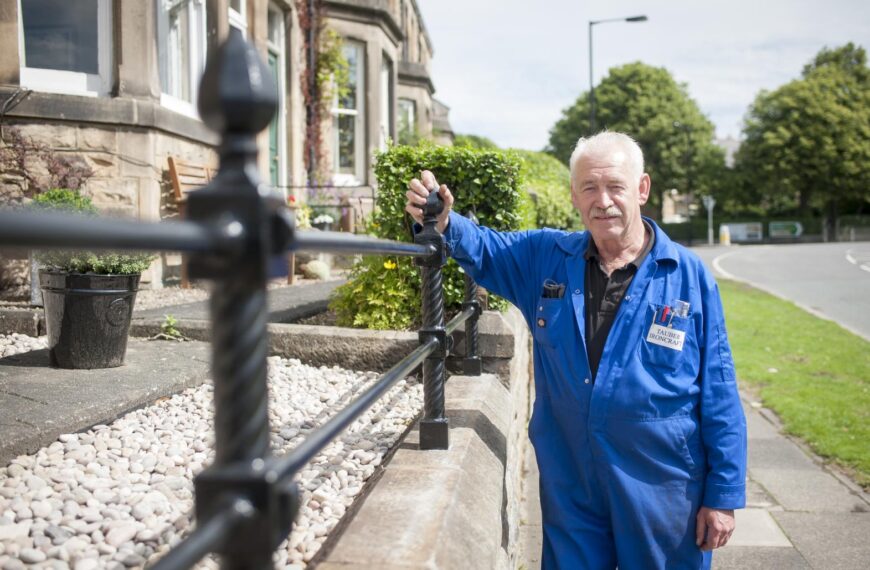 Erwin’s on a mission to replace railings that were used for war&hellip;