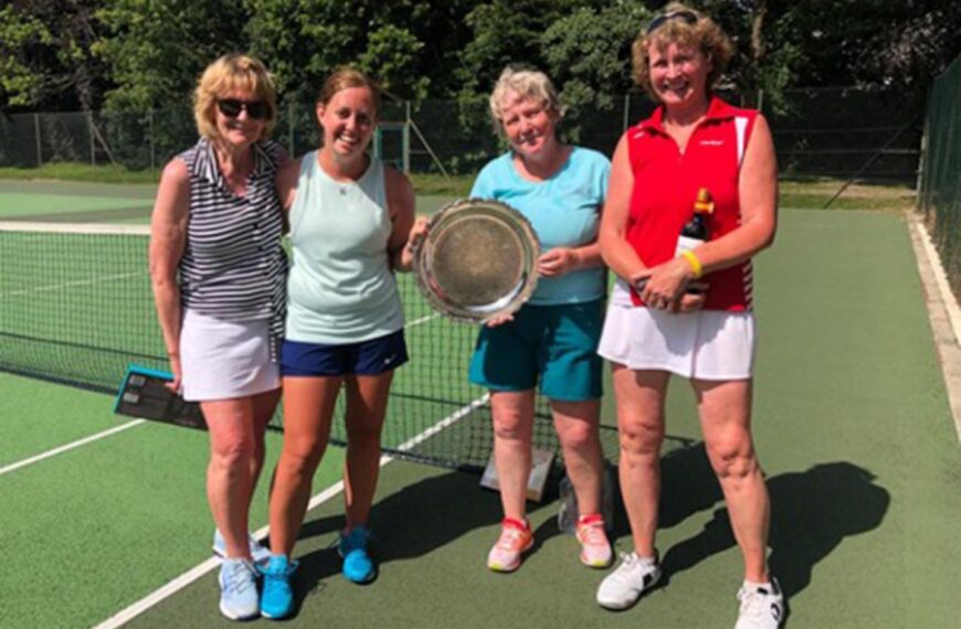 Keen competition as tennis club remembers ex-chairwoman Mary