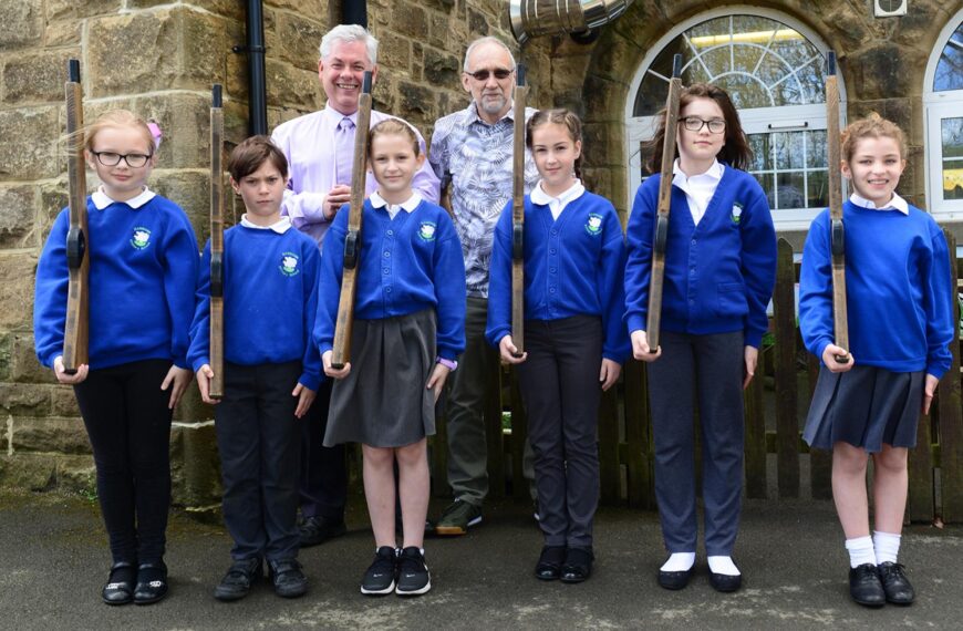 Ramshaw pupils learn rifle drill to mark centenary of war’s end