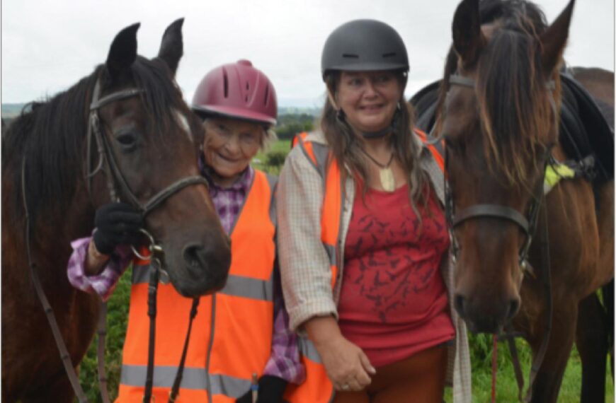 Botanist Margaret passes half-way of epic pony trek