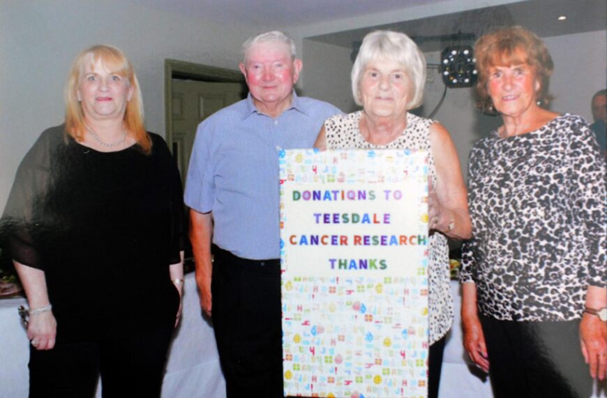 Couple’s joint birthday bash brings in £1,100 for cancer Research UK