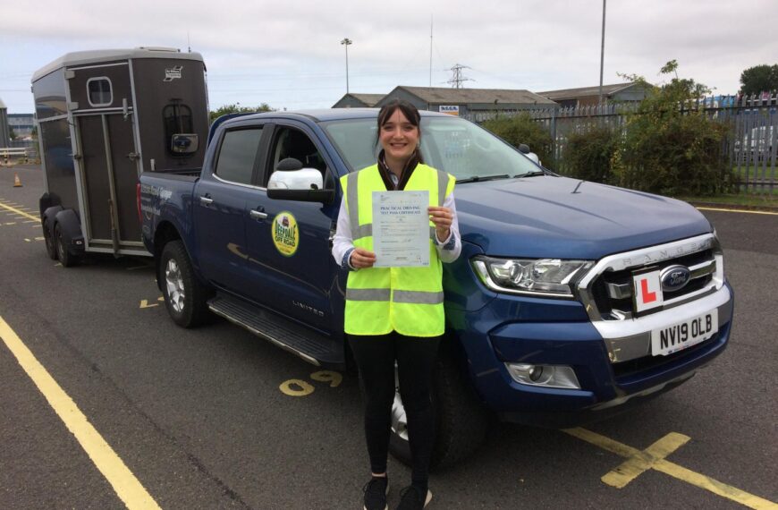 Helen blazes a trail after passing her test