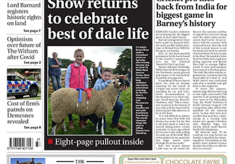 This week’s Teesdale Mercury is in the shops now