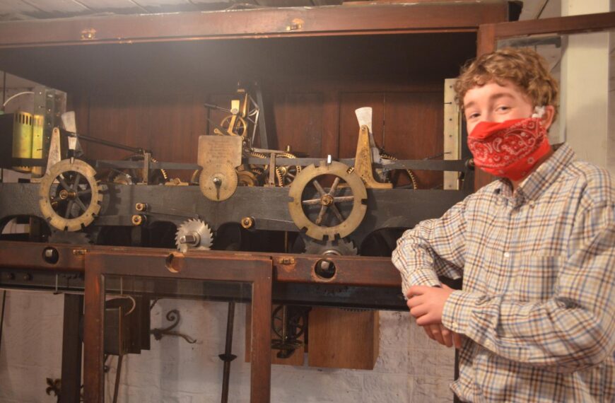 Rare look at Barney’s bell tower