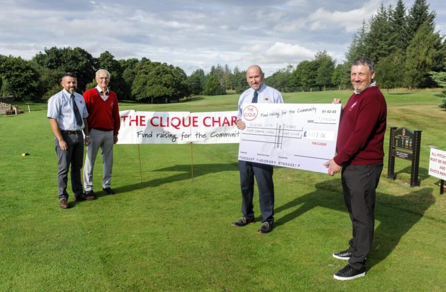Golfers do their bit for town charity