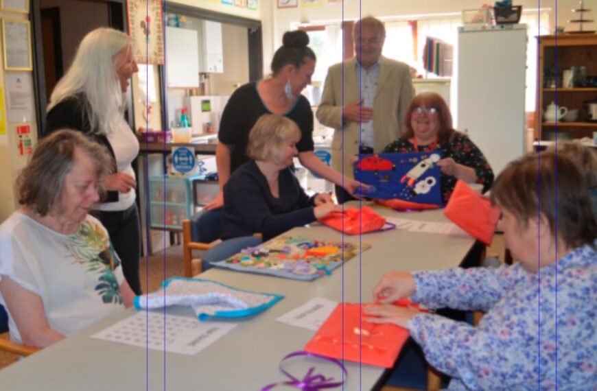 Fiddle mats donated to adult care centre