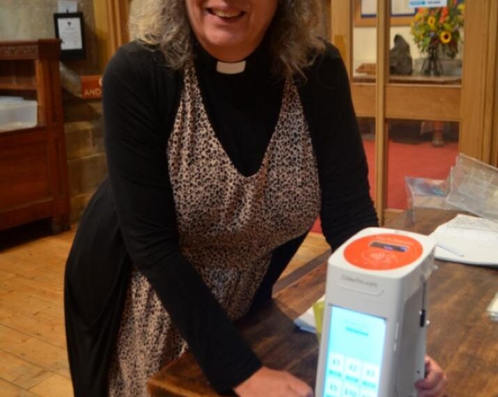 Church collection box goes hi-tech