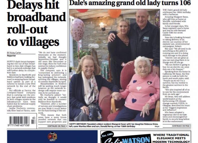 Making the news this week…