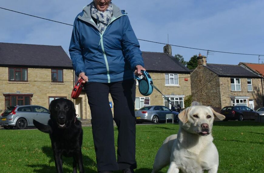 Walkies in aid of Staindrop community bus fund
