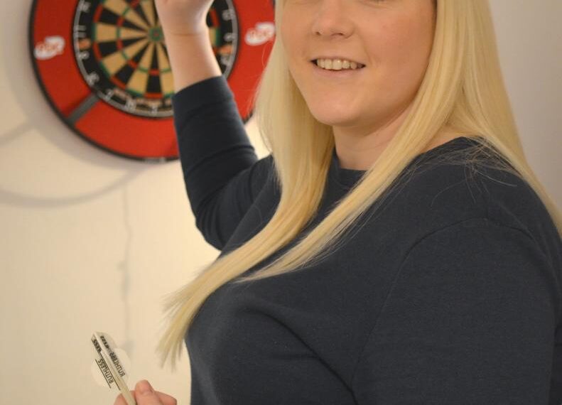 Darts ace Kirstie’s bid for world title glory put on hold