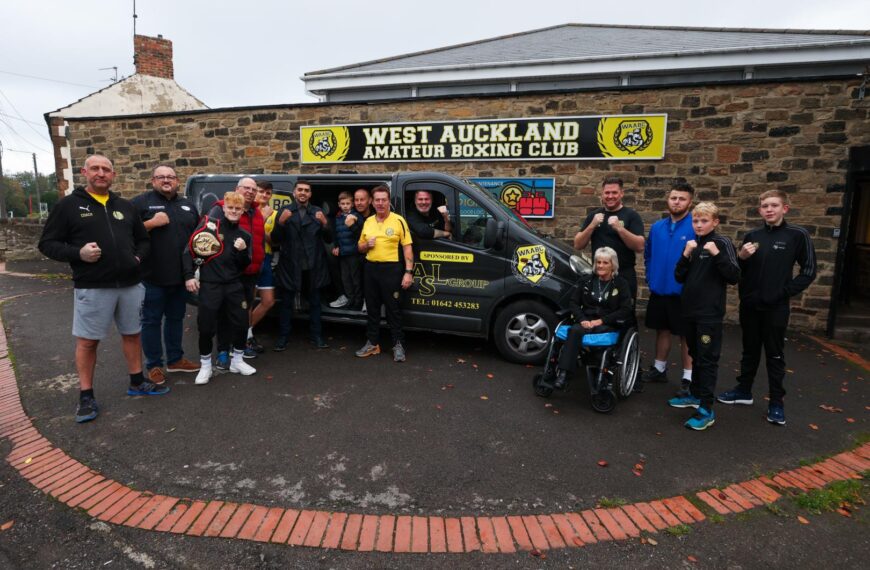 Minibus donation proves a hit with boxing club