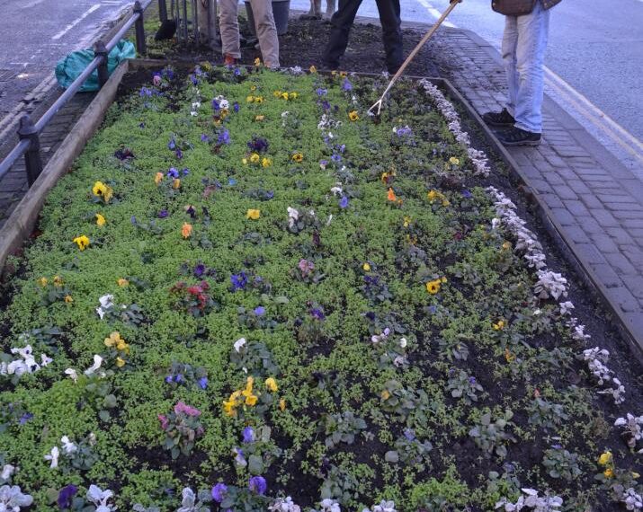 Volunteers start work to spruce up town