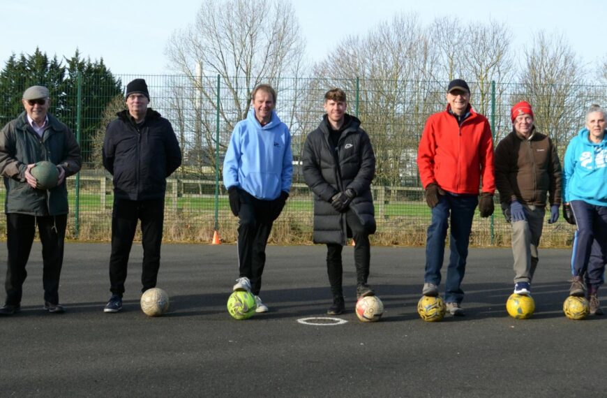 Walking football kicks off at Barney community centre