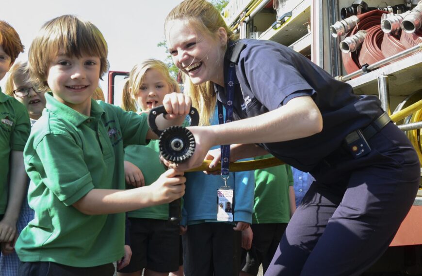 Guinea pigs, tortoises and firefighters – all in a day’s work for Cotherstone pupils
