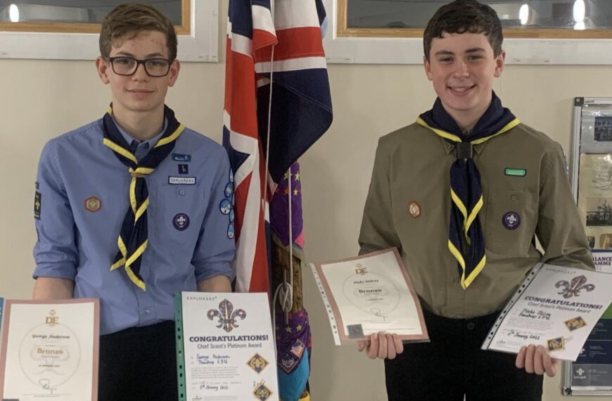 More Scouting success for George and Blake