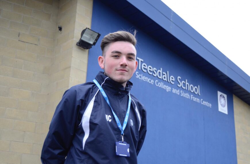 Football coach brings skills to Teesdale School