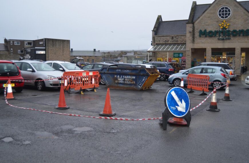 Electric vehicle charging point installed in town centre