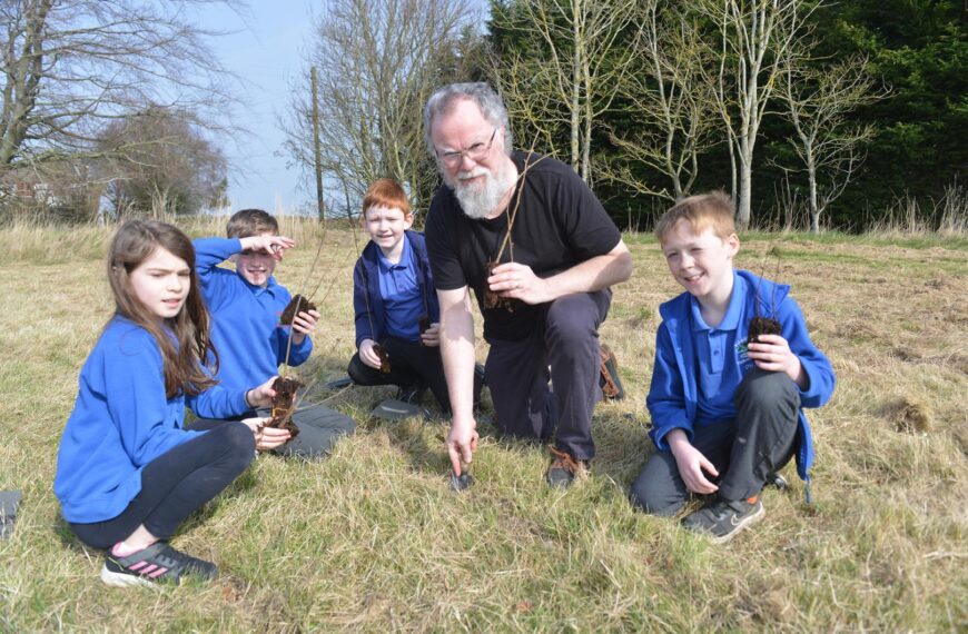 Village unites to create community woodland