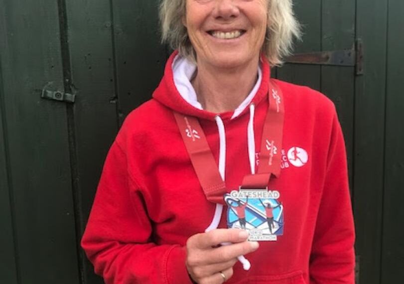 Jane breaks two hours in half marathon run