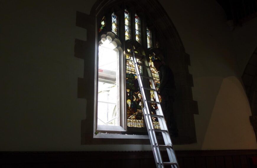 £10,000 repairs to historic window at Barnard Castle parish church begin