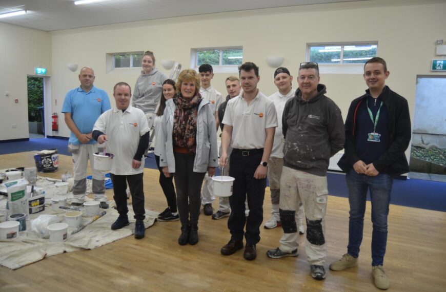 Ingleton Village Hall given a welcome makeover thanks to trainees