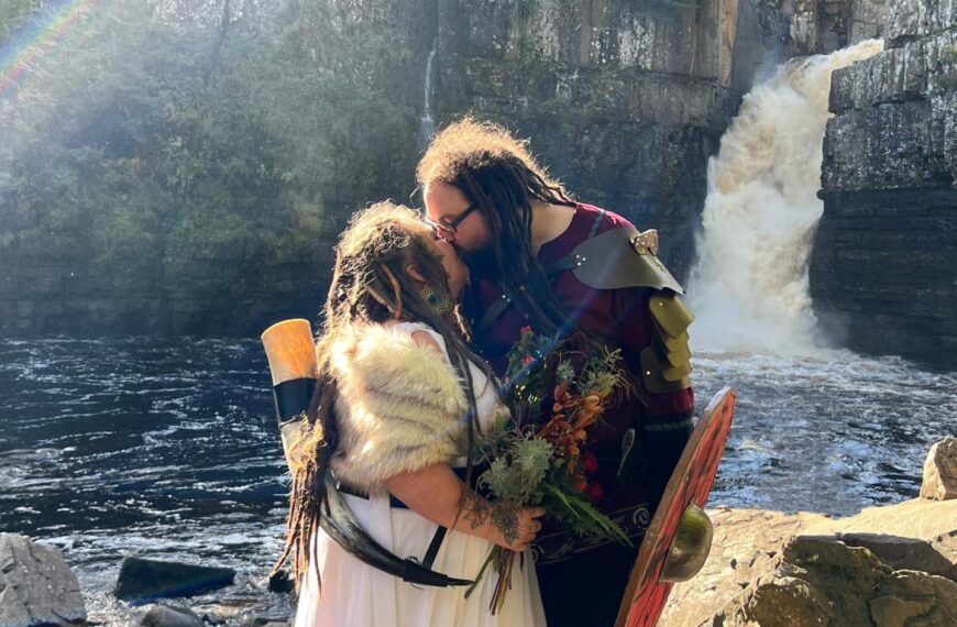 Viking’ couple get hitched at High Force in first ceremony at falls