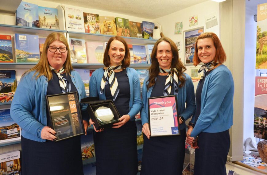 Travel agent’s fab four pick up top award