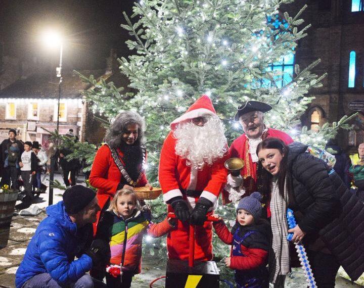 Big crowd sees Santa switch on Barnard Castle tree lights