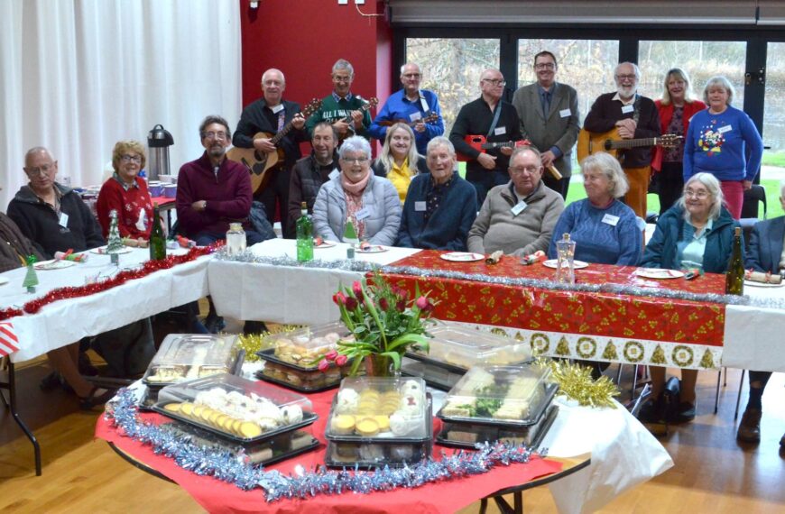 Two Local Blokes get the party started at dementia group