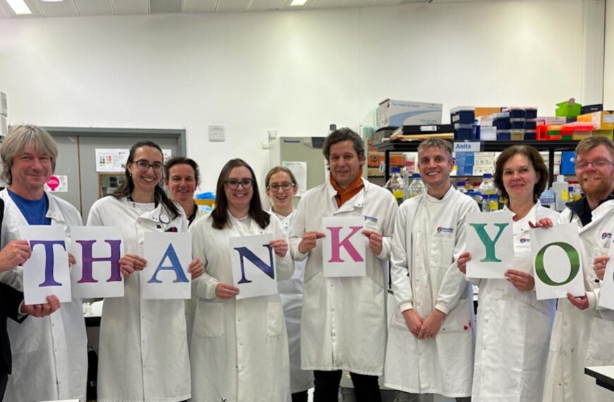 Scientists say thanks for raising £75k