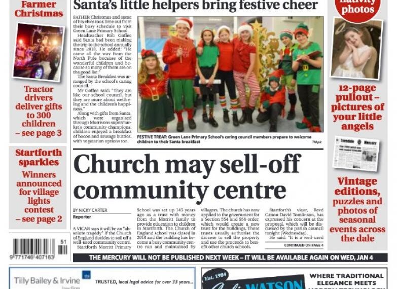 It’s the Teesdale Mercury’s special Christmas edition