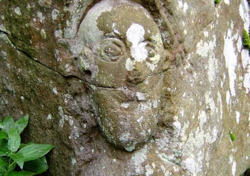 Mystery of curious stone-carved head in Deepdale