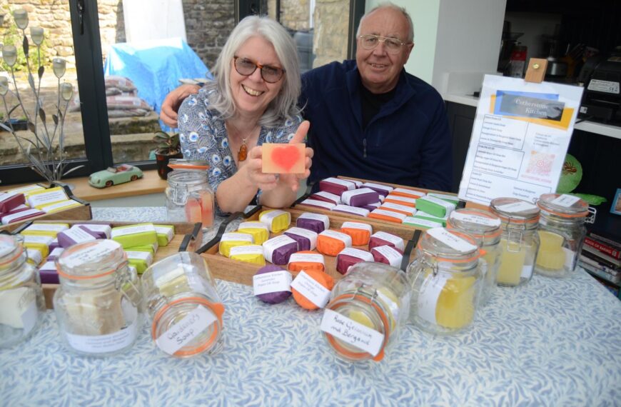 Couple become soap stars with homespun business