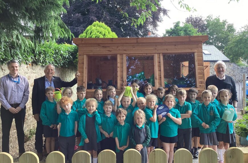 Community garden ‘classroom’ created at Gaindford primary