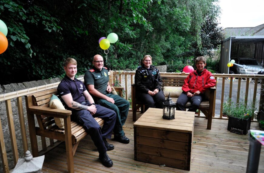 Calm space in memory of fallen first responders